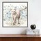 Bohemian Blue Cat I by Lisa Audit 16-in. W x 16-in. H. Canvas Wall Art Print Framed in Grey